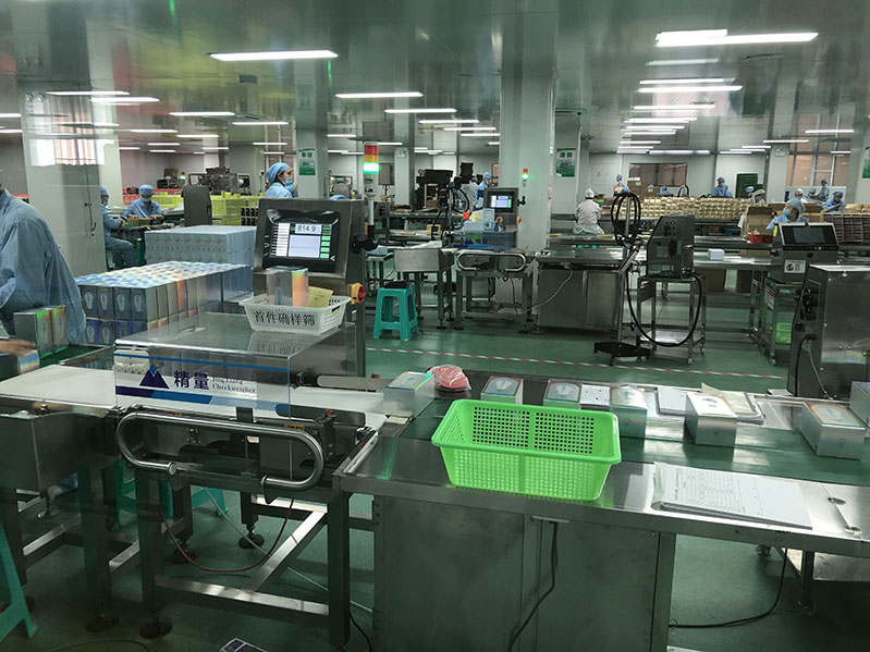 面膜检重秤分选